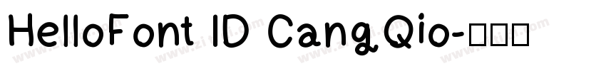 HelloFont ID CangQio字体转换